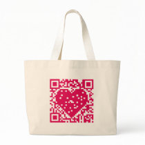 QR Code - Love Tote Bag