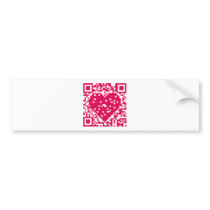 QR Code - Love Bumper Sticker
