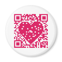 QR Code - Love Refrigerator Magnets