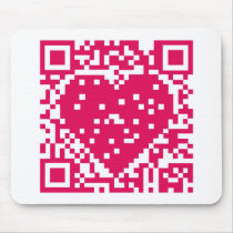 QR Code - Love Mouse Pads