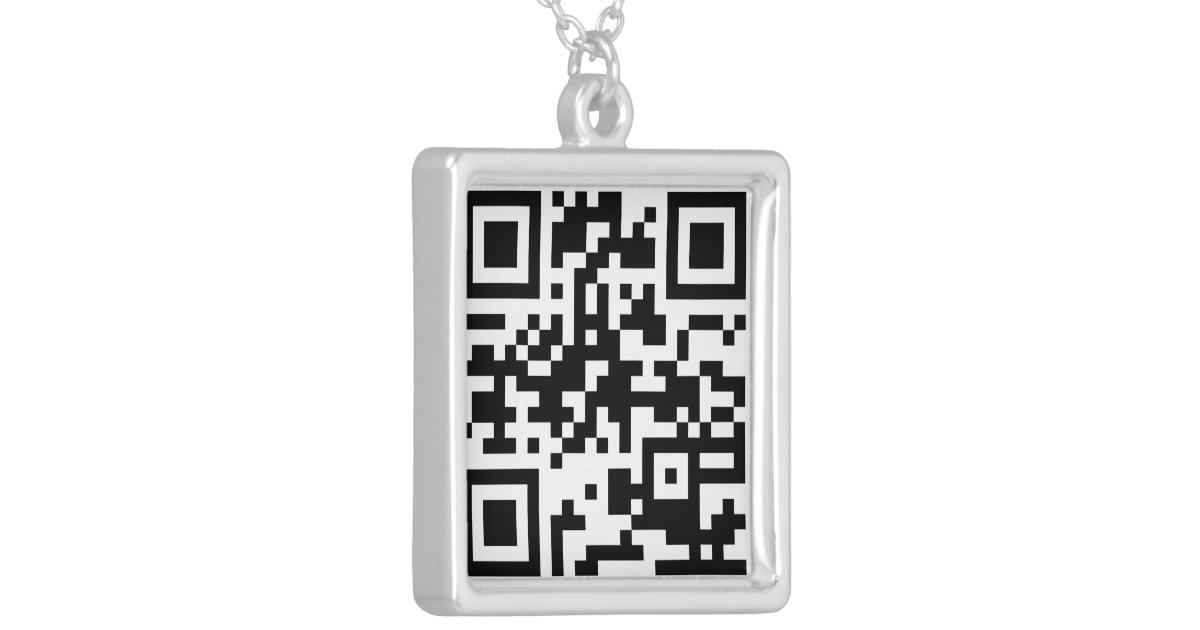 QR Code Necklace Zazzle