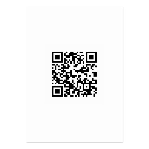 QR Code (Quick Response Code) Black and White Business Card Template (front side)