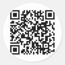 QR Code Round Stickers