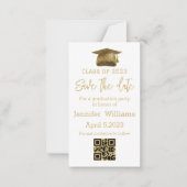 Qr Code Save The Date Graduation Announcement Zazzle