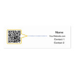 QR Code Skinny Business Card