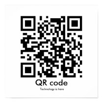 QR code, Technology is here posters by kagomesashi QR code, Technology is here posters