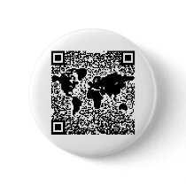 QR Code - The World Pinback Button