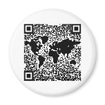 QR Code - The World magnets