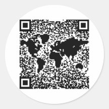 QR Code - The World Sticker