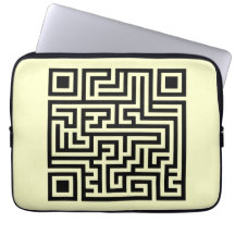 QR Maze Computer Sleeves