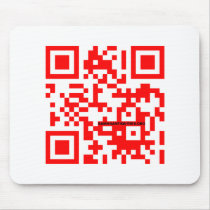 "QR me SAFE" mousepad