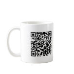 "QR me SAFE" red mug mugs