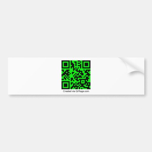 QrRage.com - Your Custom QR Code Bumper Sticker