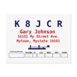 qsl card design post card