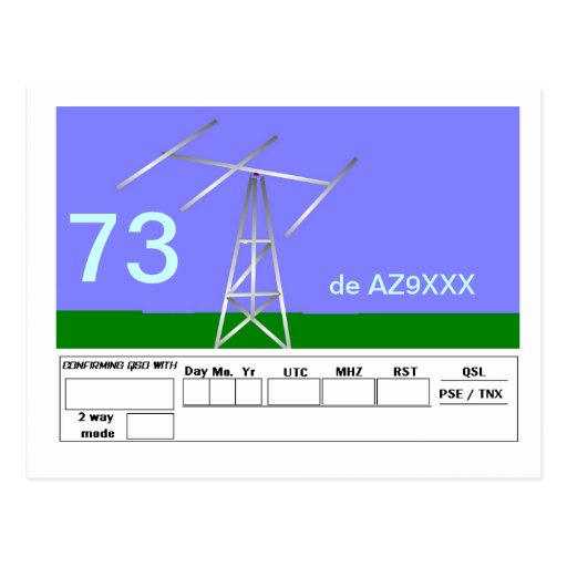 QSL Card Post Card