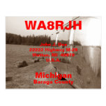 QSL Postcards HAM Radio Ops Tin Can Camper Reflect