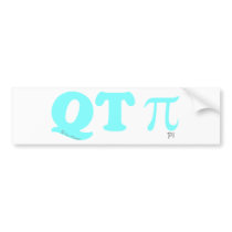 qt pie aqua bumper stickers