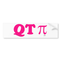 QT Pie bumper stickers