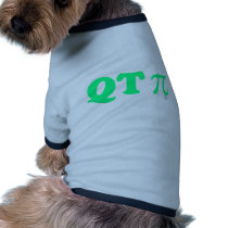 qt pie Green pet clothing