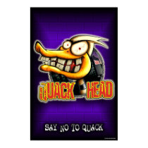 Quack Head Poster posters by LinkArtworks Quack Head Poster posters