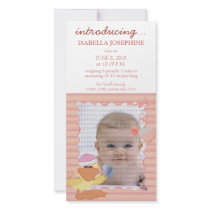 Quack Quack Baby Birth Announcement ::: 02 photo cards