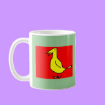 QUACKERS in purple and red - a 2-sided mug