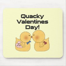 Quacky Valentines Day Tshirts and Gifts Mouse Pad
