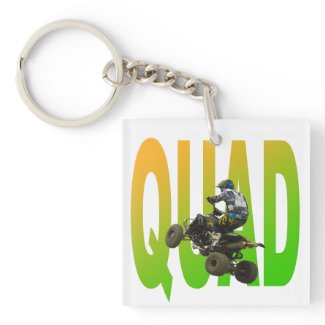 quad bike acrylic key chain