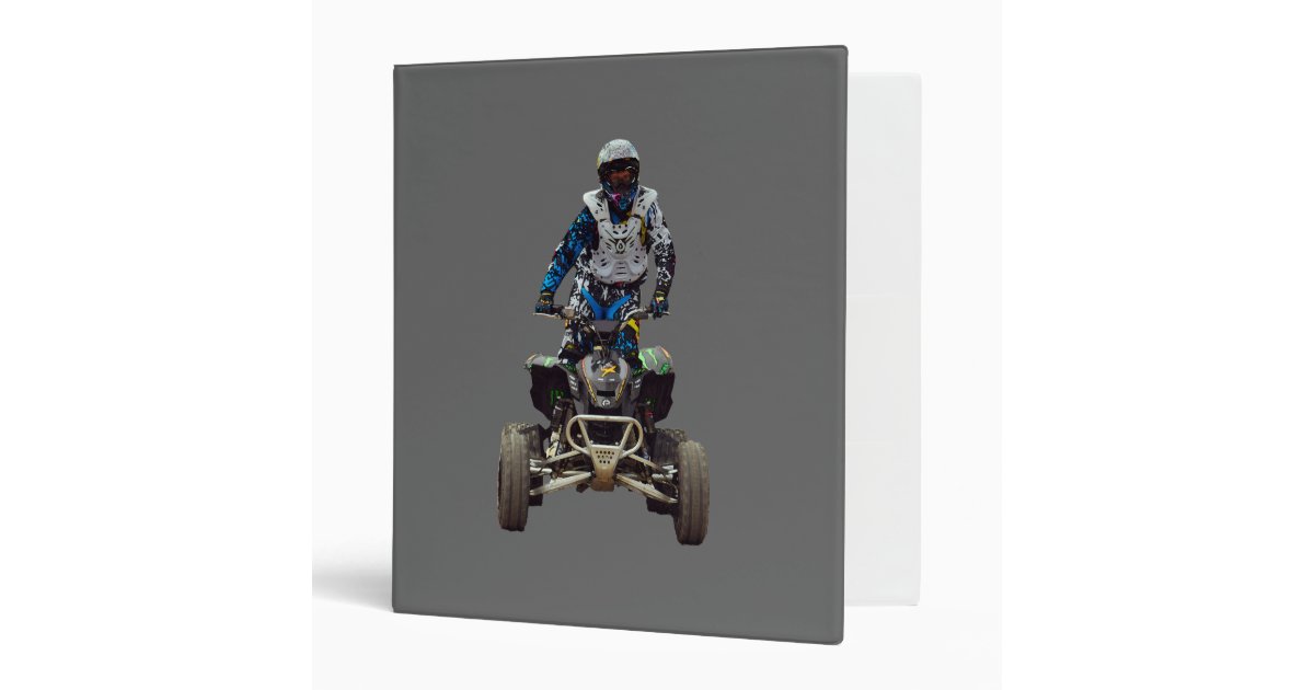 quad bike binder Zazzle