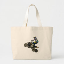 quad bike tote bag