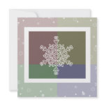 Quad Color Snowflakes Invitation