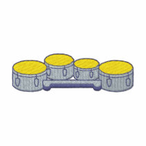 Quad Drum Set embroidered shirts