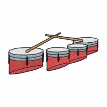 Quad Drum Set embroidered shirts