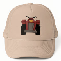 Quad Runner Bike Trucker Hats