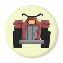 Quad Runner Bike Fridge Magnet