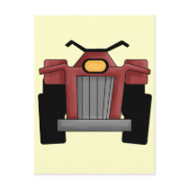 Quad Runner Bike Post Card