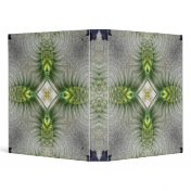 Quadcross Shaman Green Fractal Art Binder