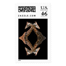 QUADGIRAFFEL POSTAGE STAMP