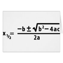 quadratic formula cards