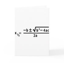 quadratic formula cards