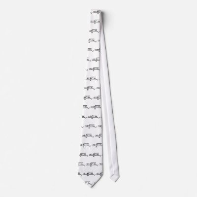 quadratic formula neck ties by TomaniacLines