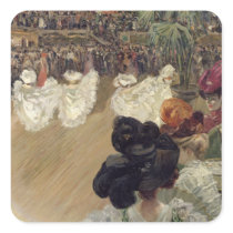 Quadrille at the Bal Tabarin Square Sticker