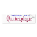 quadriplegic awarness bumper stickers