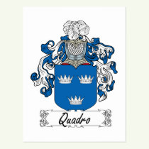 Quadro Family Crest Postcard