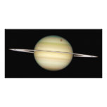 Quadruple Saturn Moons in Transit Custom Photo Card