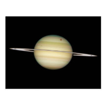Quadruple Saturn Moons in Transit Post Card