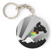 quads. dirt trail. key chain