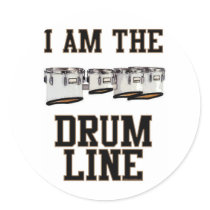 Quads: I Am The Drum Line stickers by MarchingBand Quads: I Am The Drum Line stickers