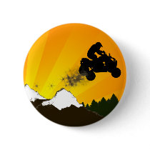 quads. orange sunset. pinback buttons