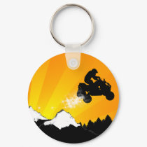 quads. orange sunset. keychains